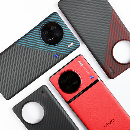 Oatsbasf Luxury Pure Carbon Fiber Case for vivo X90 Series Smartphones