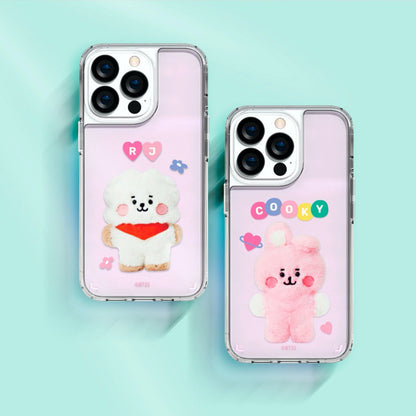 BT21 Shockproof Slim Fit Hologram Mirror Case Cover