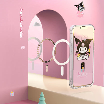 UKA Sanrio Characters Anti-fall Clear PC+TPU Magnetic MagSafe Case Cover