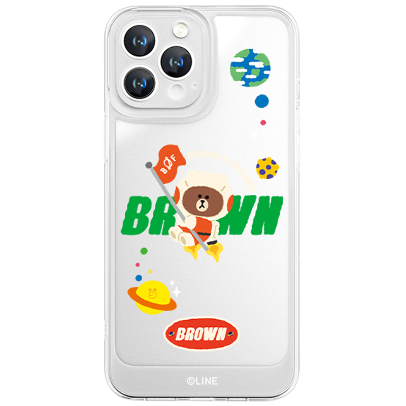 Line Friends Clear Shockproof Air Cushion Back Case Cover