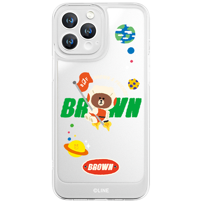 Line Friends Clear Shockproof Air Cushion Back Case Cover