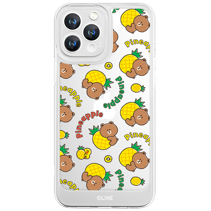 Line Friends Clear Shockproof Air Cushion Back Case Cover