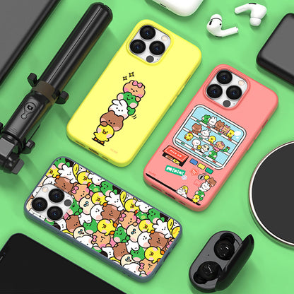 Line Friends Liquid Silicone Soft Color Jelly Back Case Cover