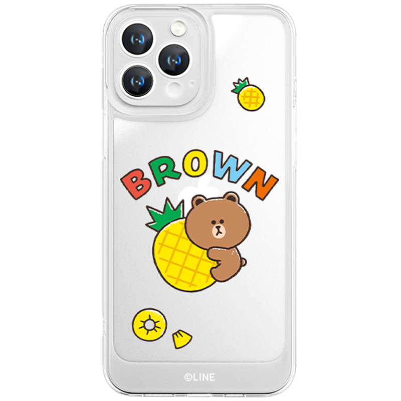 Line Friends Clear Shockproof Air Cushion Back Case Cover