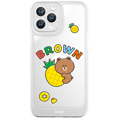 Line Friends Clear Shockproof Air Cushion Back Case Cover