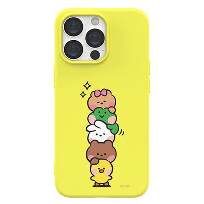 Line Friends Liquid Silicone Soft Color Jelly Back Case Cover