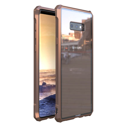 Kylin Armor Aluminum Bumper Tempered Glass Cover Case - Samsung Galaxy S9 Plus