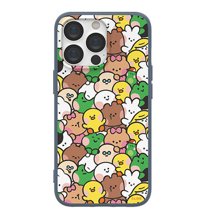 Line Friends Liquid Silicone Soft Color Jelly Back Case Cover