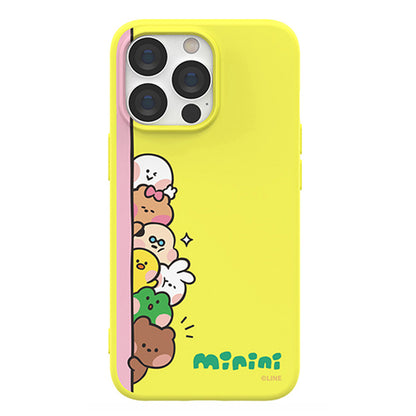 Line Friends Liquid Silicone Soft Color Jelly Back Case Cover