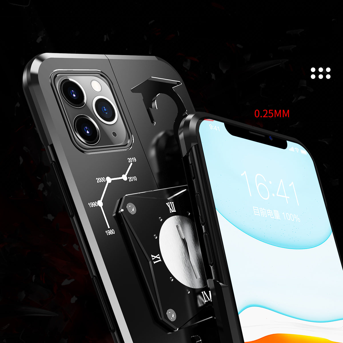 SIMON Time Shockproof Aluminum Metal Case Cover