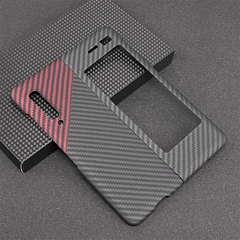 Oatsbasf Luxury Pure Carbon Fiber Case for Samsung Foldable Smartphones