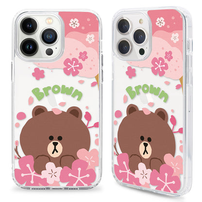 GARMMA Line Friends Sakura Air Cushion TPU+PC Back Case Cover