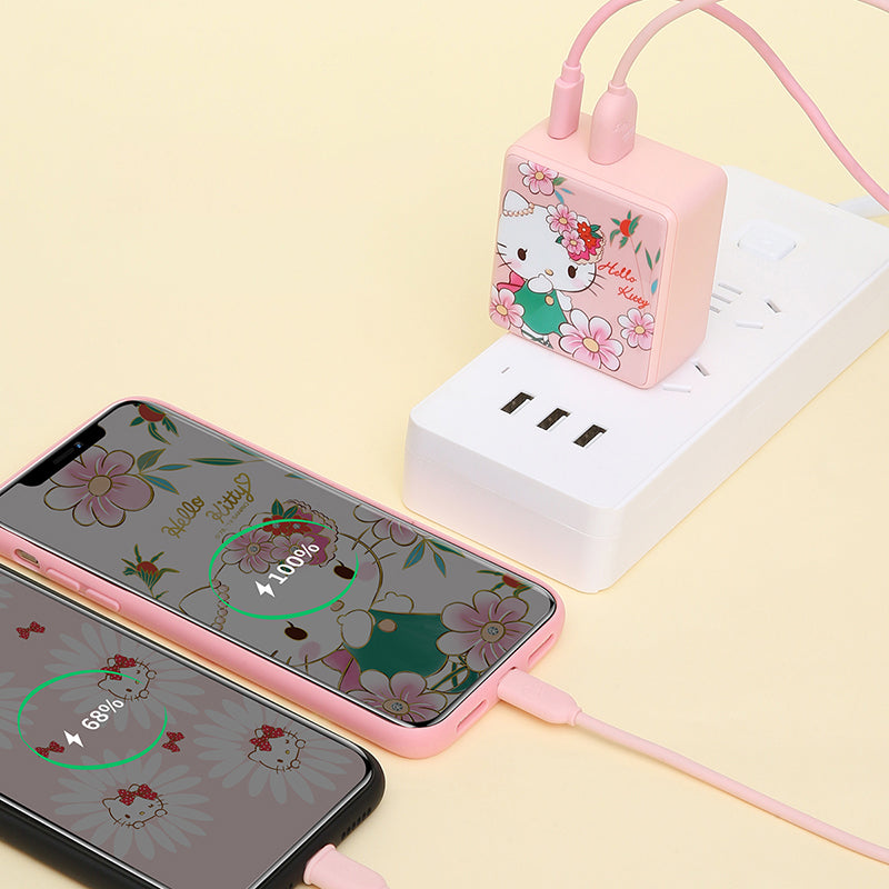 UKA Hello Kitty Energy Cube 30W PD Type-C + USB Dual Output Fast Charger