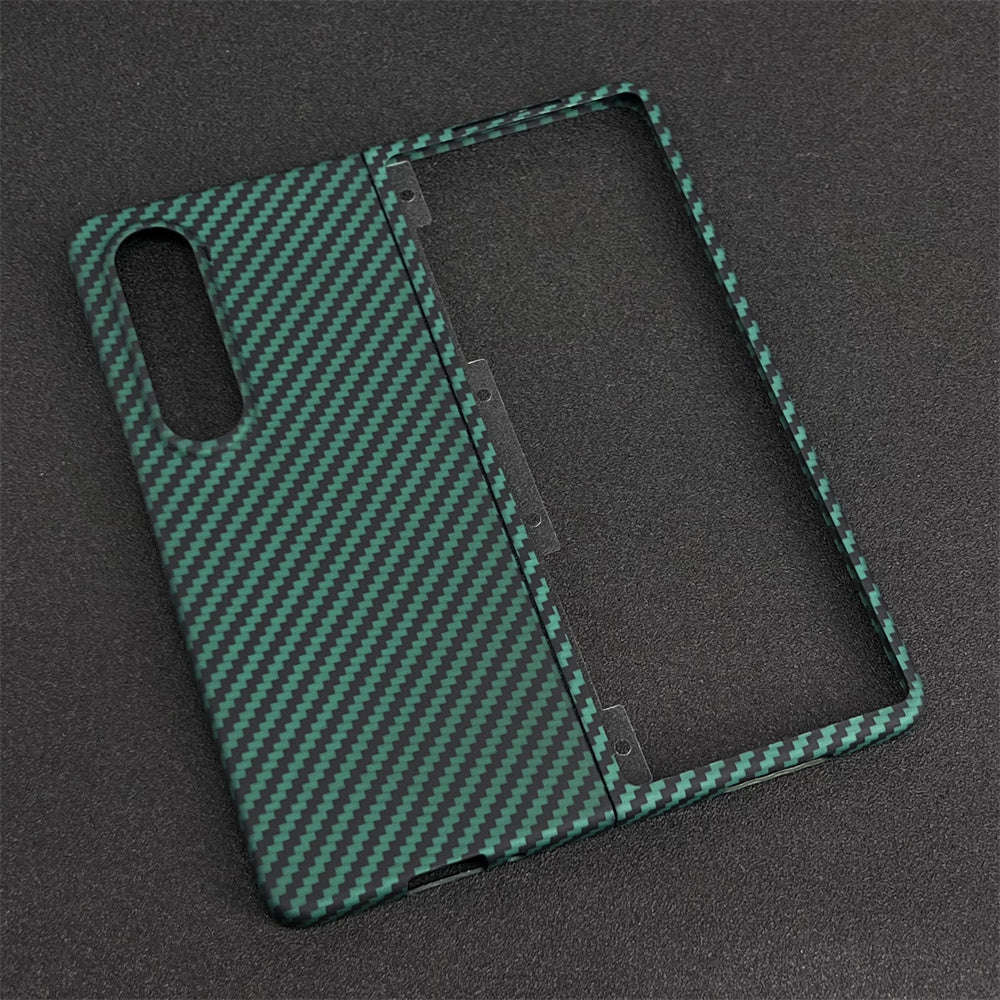 Oatsbasf Luxury Pure Carbon Fiber Case for Samsung Foldable Smartphones