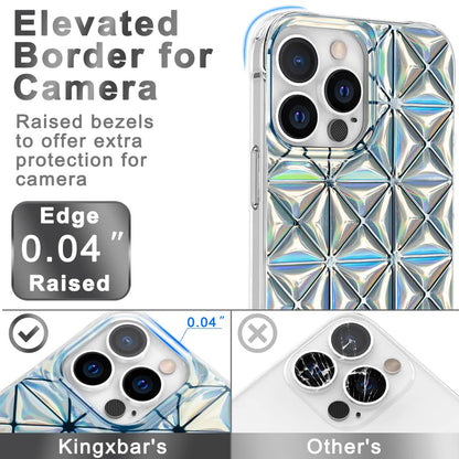 KINGXBAR Lattice 3D Shockproof Back Cover Case