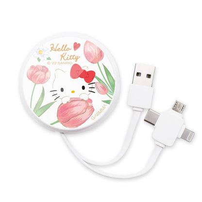 GARMMA Sanrio Characters 3-in-1 Lightning+Type-C+Micro USB Extracted Extension Cable