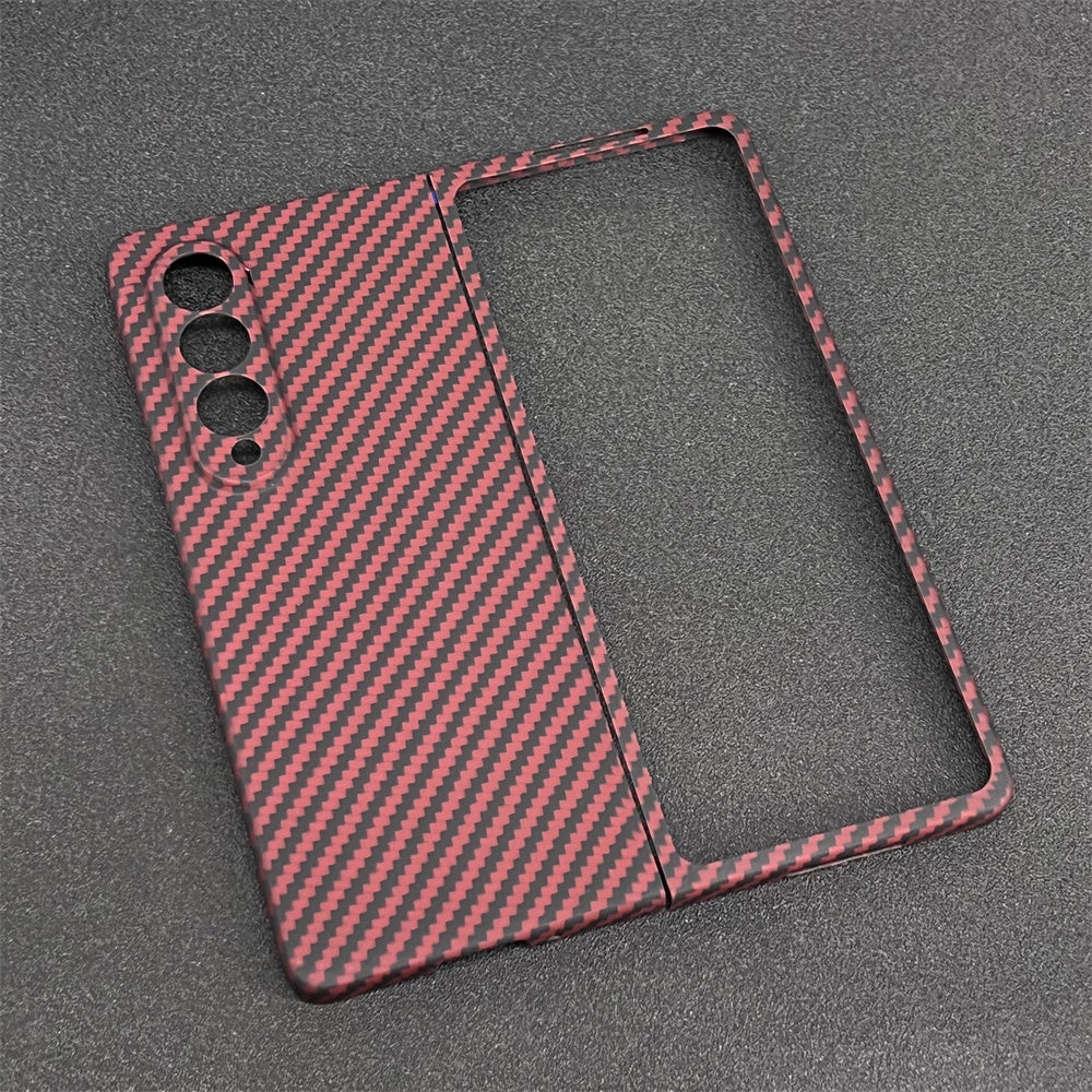 Oatsbasf Luxury Pure Carbon Fiber Case for Samsung Foldable Smartphones