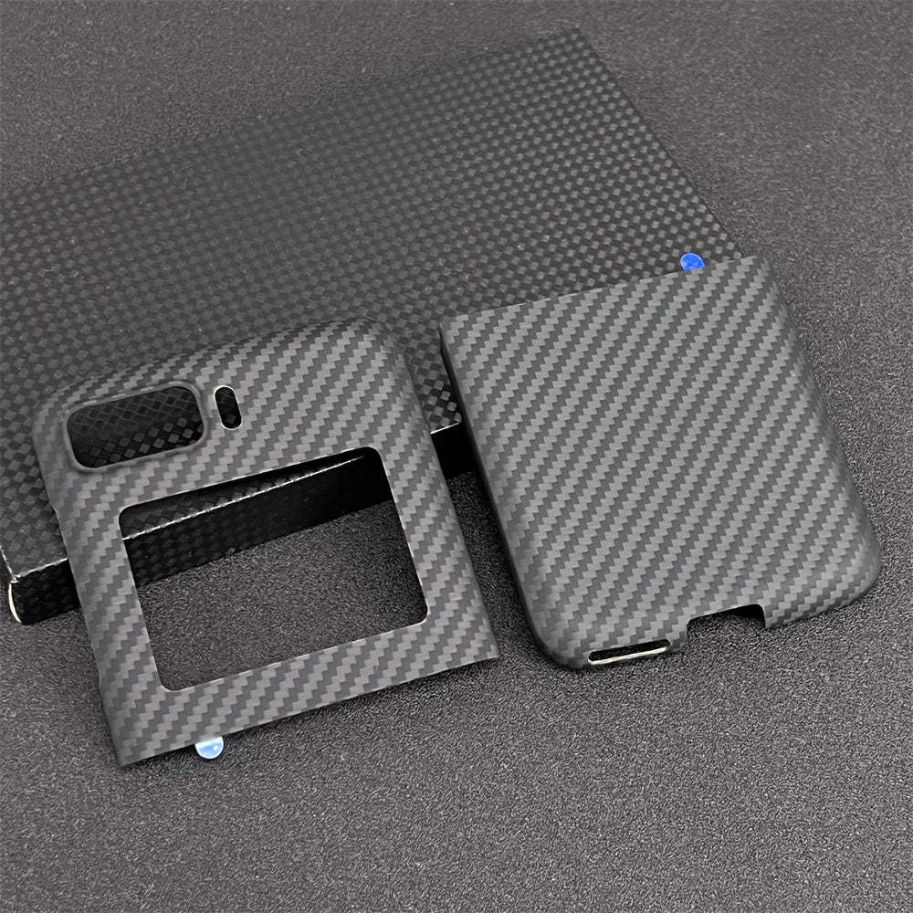 Oatsbasf Luxury Pure Carbon Fiber Case for Motorola Razr Smartphones