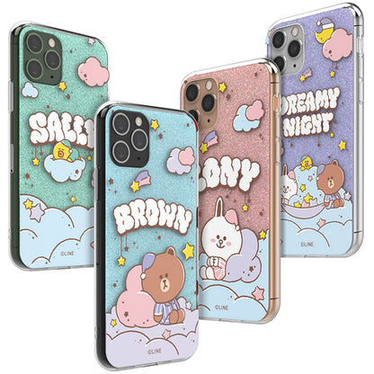 Line Friends Dreamy Night IMD Dual Layer Jelly Case Cover