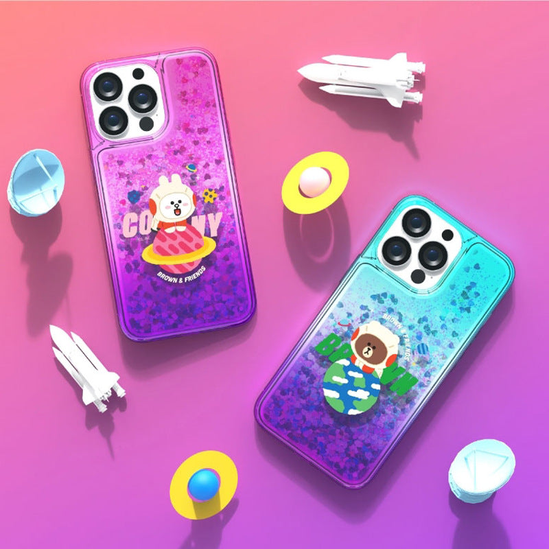 Line Friends Space Bling Aqua Case Cover