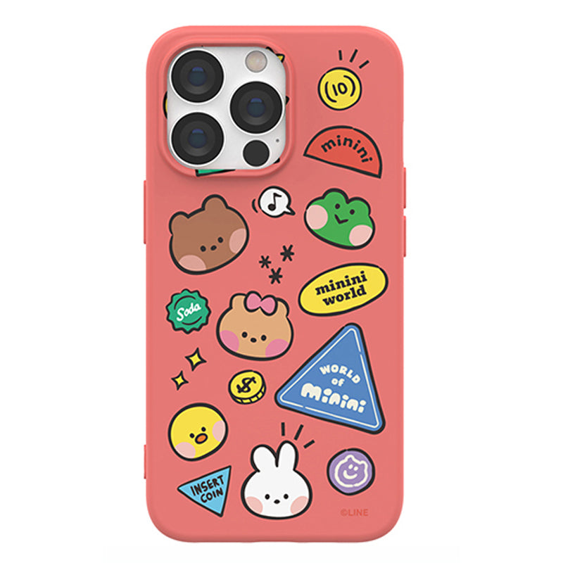 Line Friends Liquid Silicone Soft Color Jelly Back Case Cover