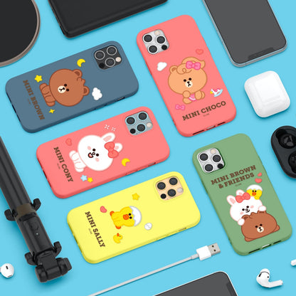 Line Friends Liquid Silicone Soft Color Jelly Back Case Cover