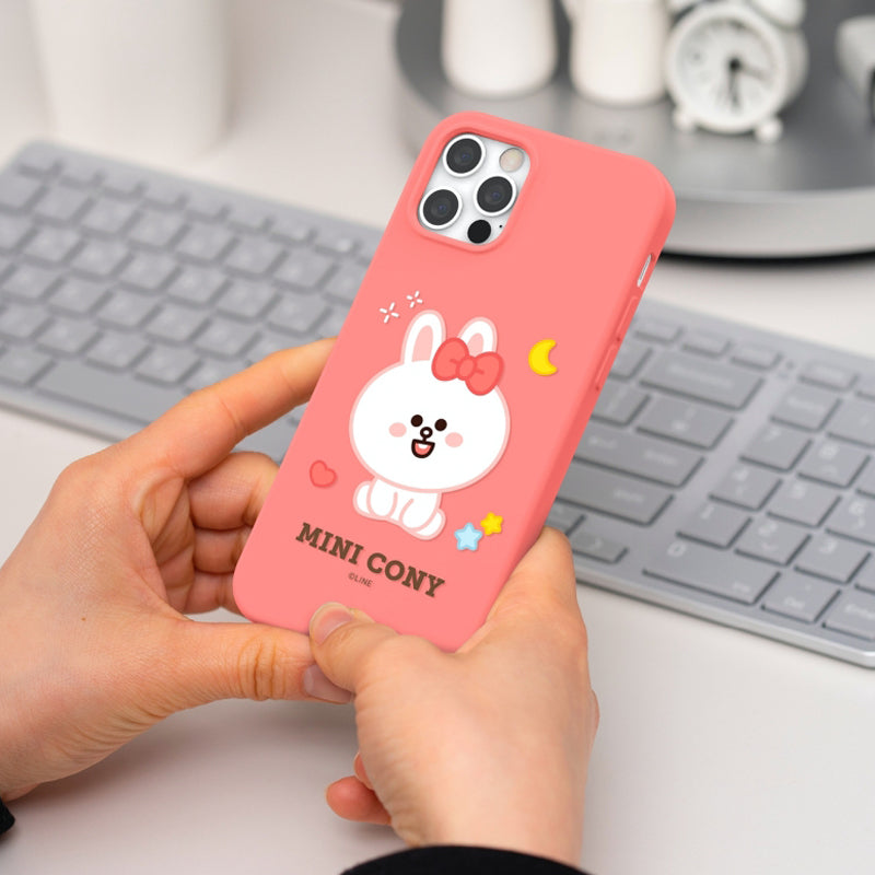 Line Friends Liquid Silicone Soft Color Jelly Back Case Cover