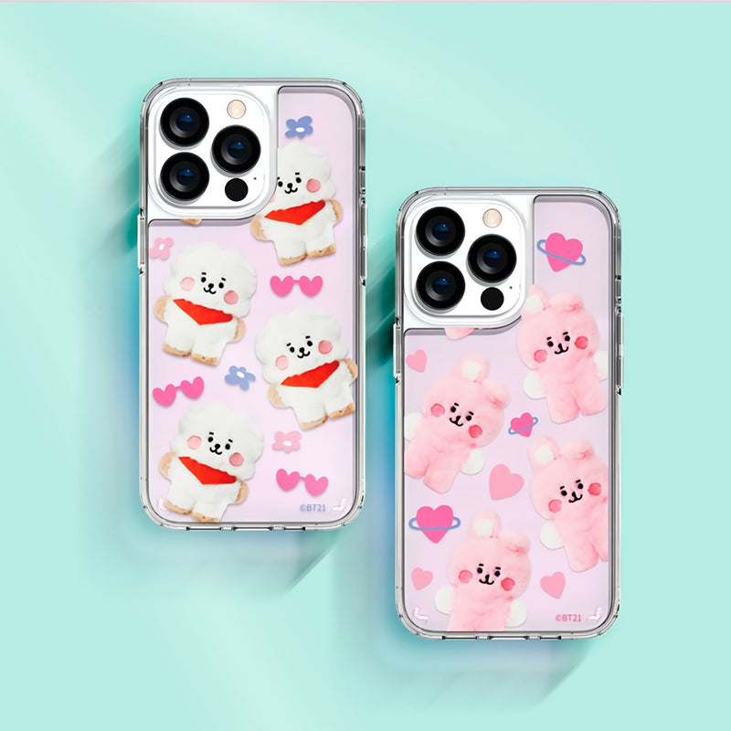 BT21 Shockproof Slim Fit Hologram Mirror Case Cover