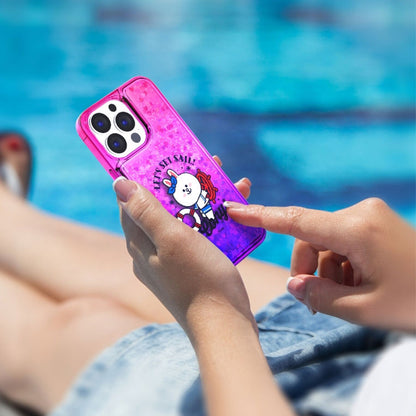 Line Friends Let's Set Sail Bling Aqua Case Cover