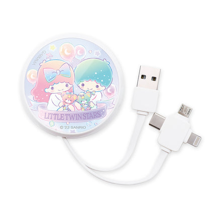 GARMMA Sanrio Characters 3-in-1 Lightning+Type-C+Micro USB Extracted Extension Cable