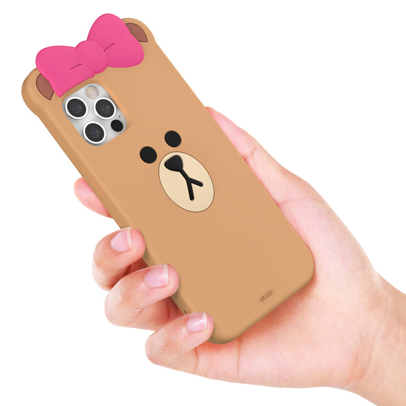 Line Friends Face Shockproof 3D Silicone Case Cover