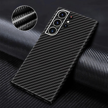 Oatsbasf Luxury Pure Aramid Fiber Case for Samsung Galaxy S23 Series Smartphones