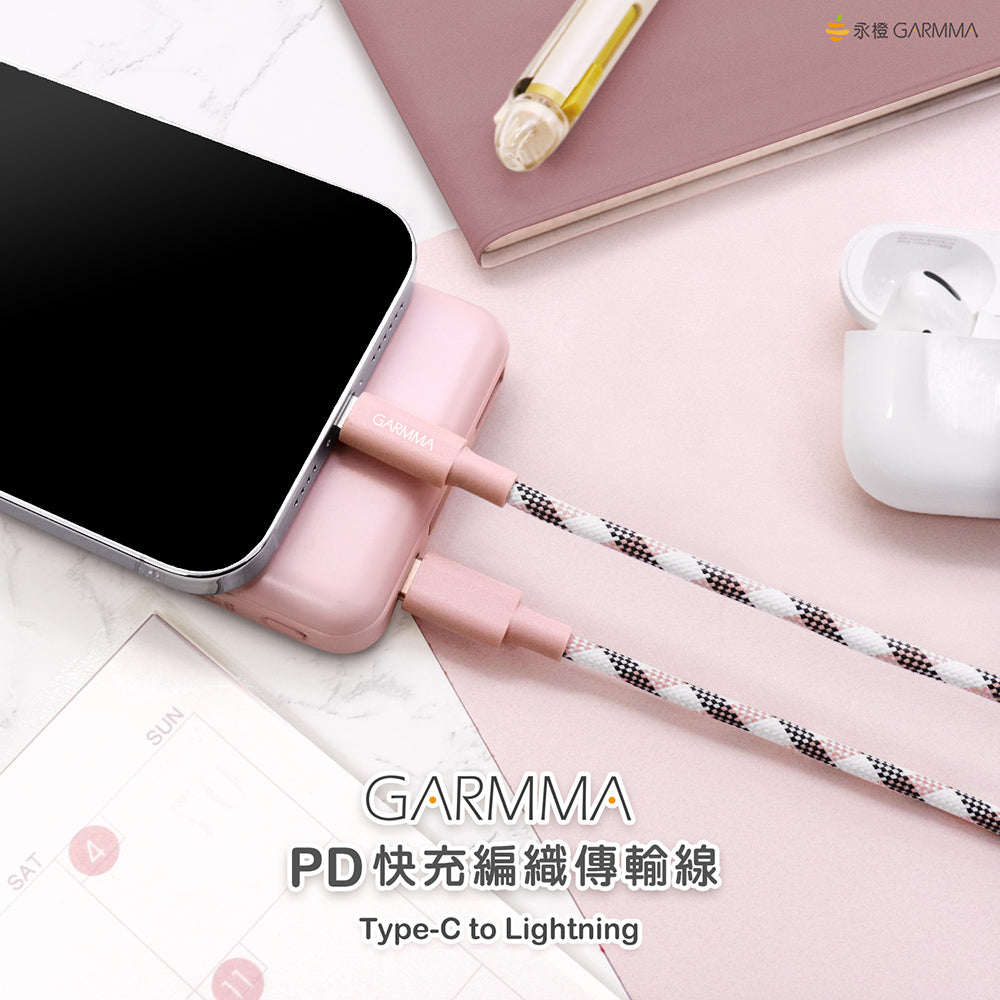 GARMMA PD Fast Charging Braided Data Cable