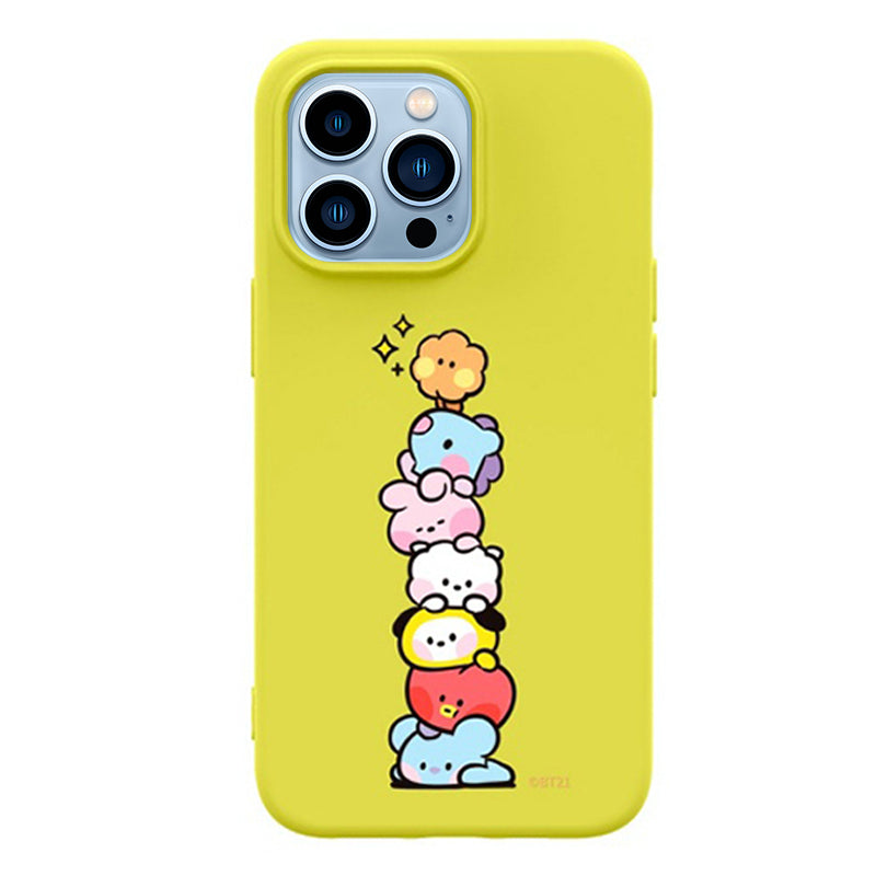 BT21 Liquid Silicone Soft Color Jelly Case Cover