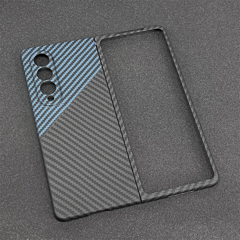 Oatsbasf Luxury Pure Carbon Fiber Case for Samsung Foldable Smartphones