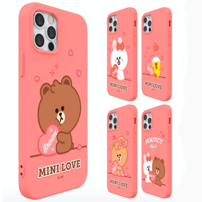 Line Friends Liquid Silicone Soft Color Jelly Back Case Cover