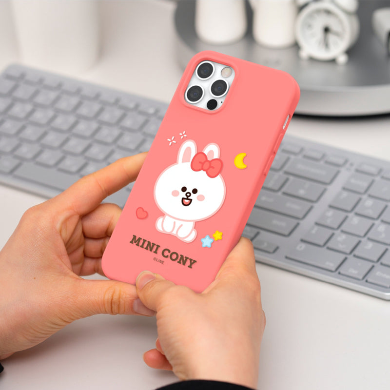 Line Friends Liquid Silicone Soft Color Jelly Back Case Cover