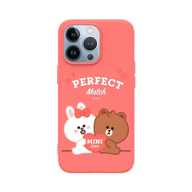 Line Friends Liquid Silicone Soft Color Jelly Back Case Cover