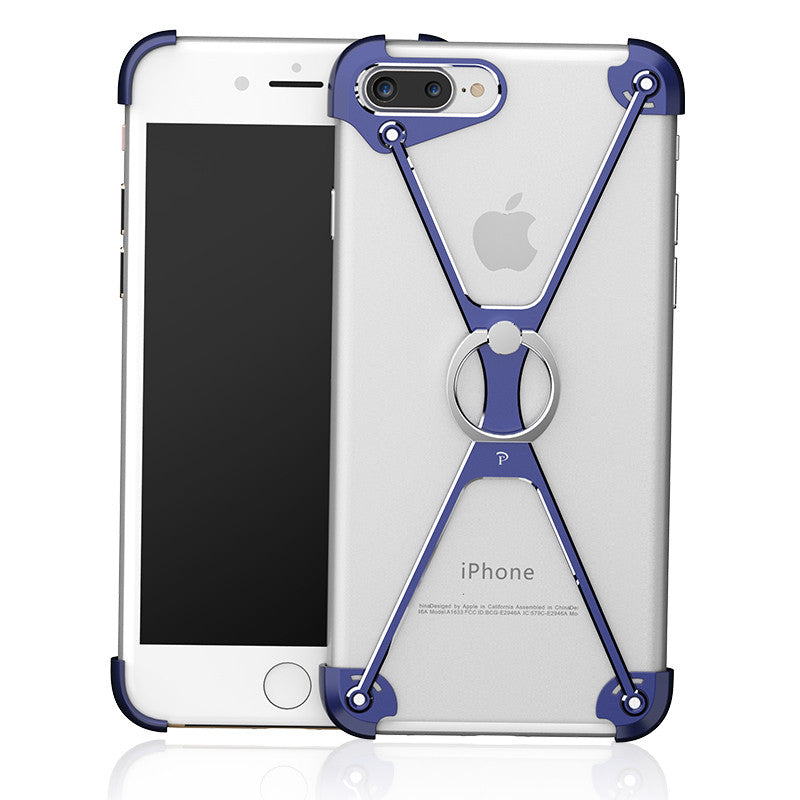 Oatsbasf Aviation X Frame Aluminum Metal Bumper Ring Holder Case for Apple iPhone 8 Plus/7 Plus