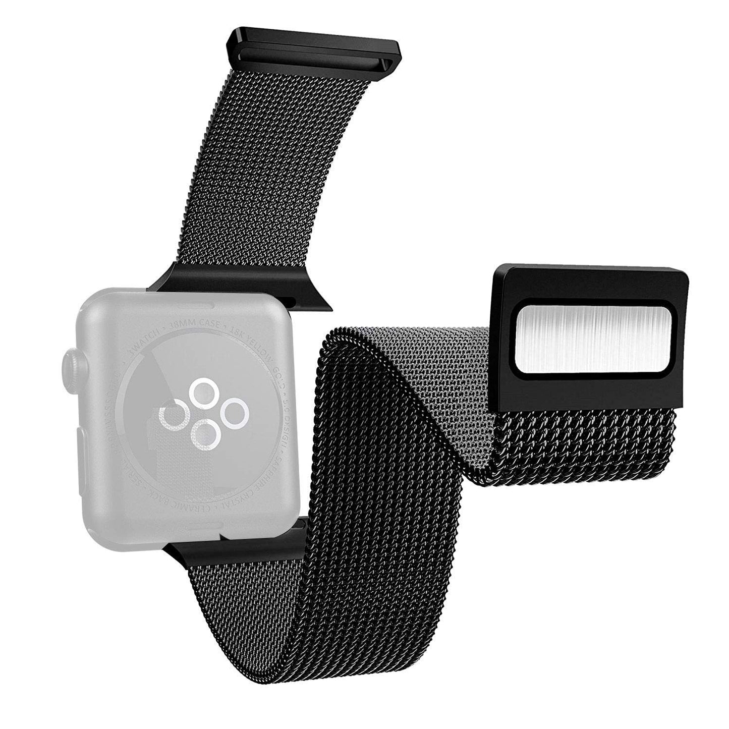 X-Doria Mesh Band Metal Loop Stainless Steel WatchBand for Apple Watch