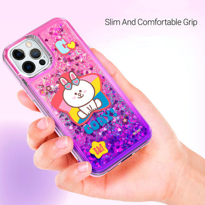 Line Friends Rainbow Bling Aqua Case Cover