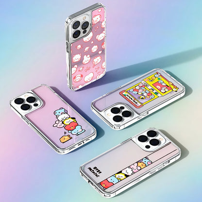 BT21 Shockproof Slim Fit Hologram Mirror Case Cover