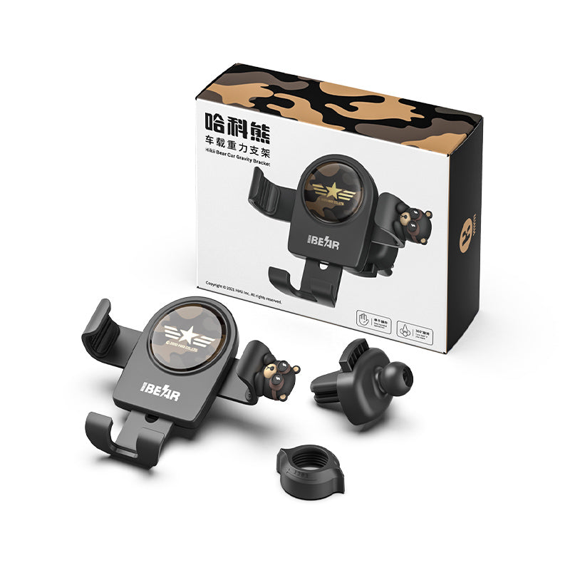 Hikii Bear Figure Car Gravity Bracket Phone Holder