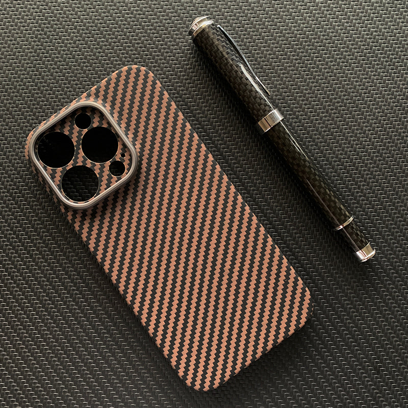 Oatsbasf Luxury Pure Carbon Fiber Case for Apple iPhone 14 Plus / iPhone 14