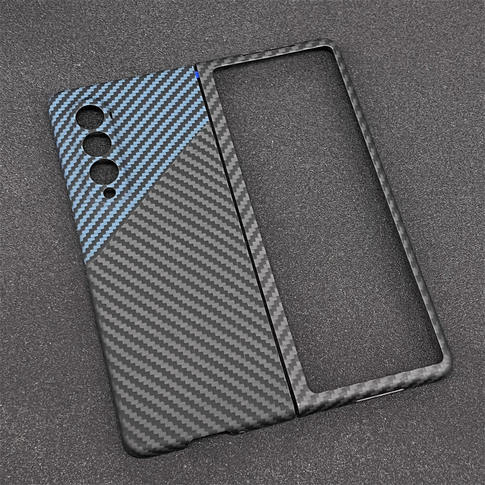 Oatsbasf Luxury Pure Carbon Fiber Case for Samsung Foldable Smartphones