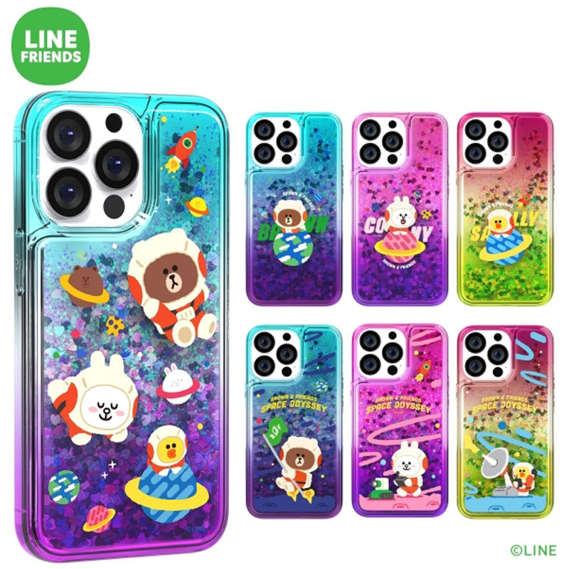 Line Friends Space Bling Aqua Case Cover