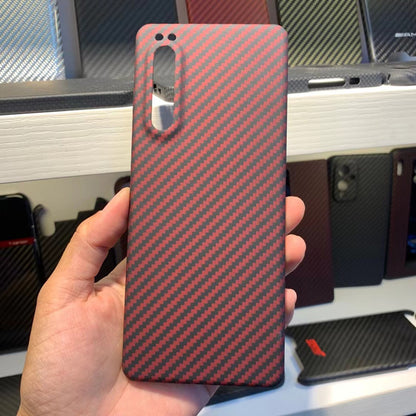 Oatsbasf Luxury Pure Carbon Fiber Case for SONY Smartphones