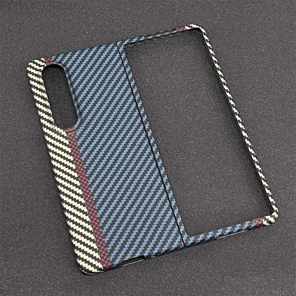 Oatsbasf Luxury Pure Carbon Fiber Case for Samsung Foldable Smartphones