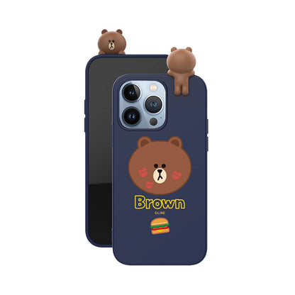 Line Friends Figure Shockproof 3D Silicone Case Cover