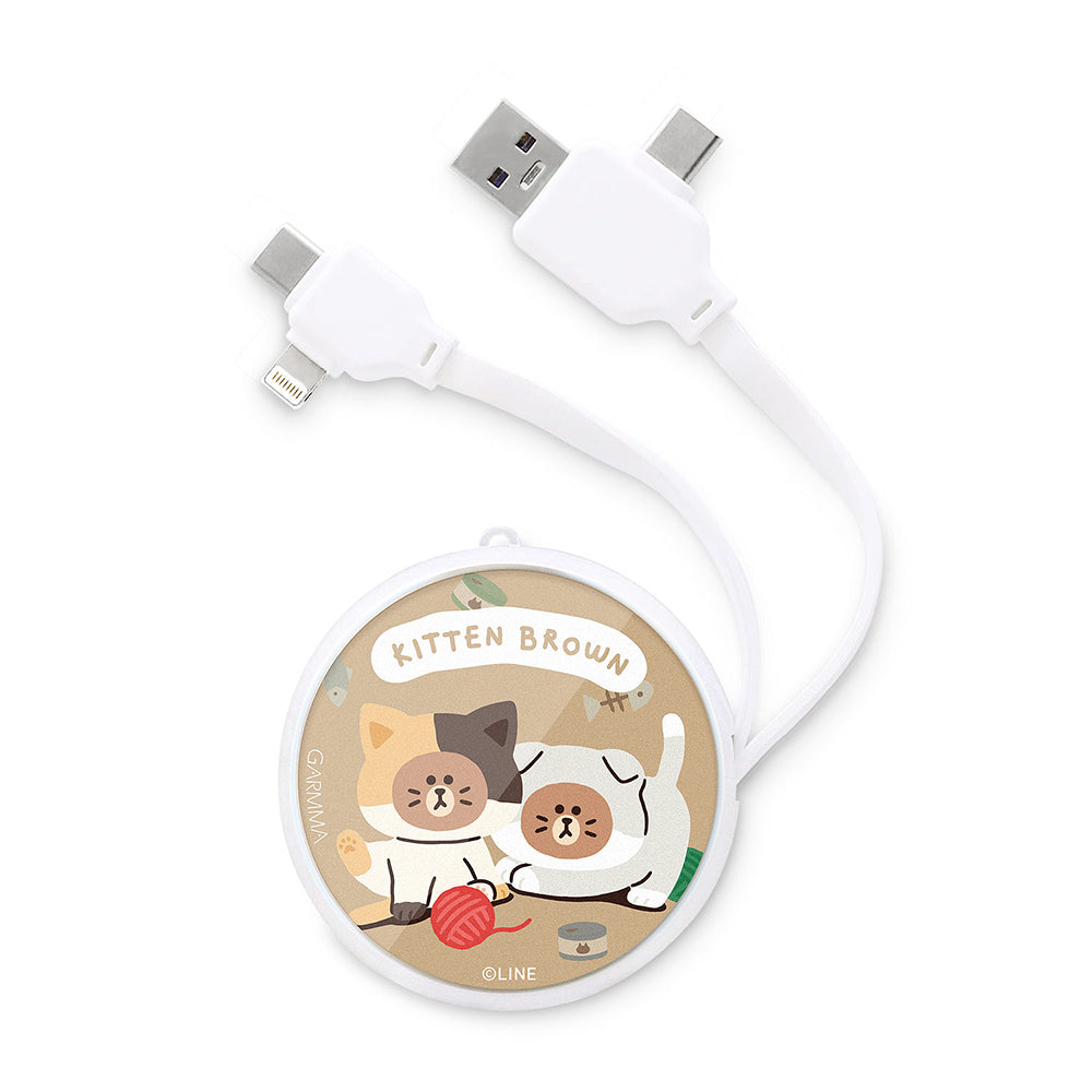 GARMMA Line Friends PD Fast Charge Lightning+Type-C Extracted Extension Cable